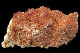 Ruby Red Vanadinite Crystals on Pink Barite - Morocco #82371-1